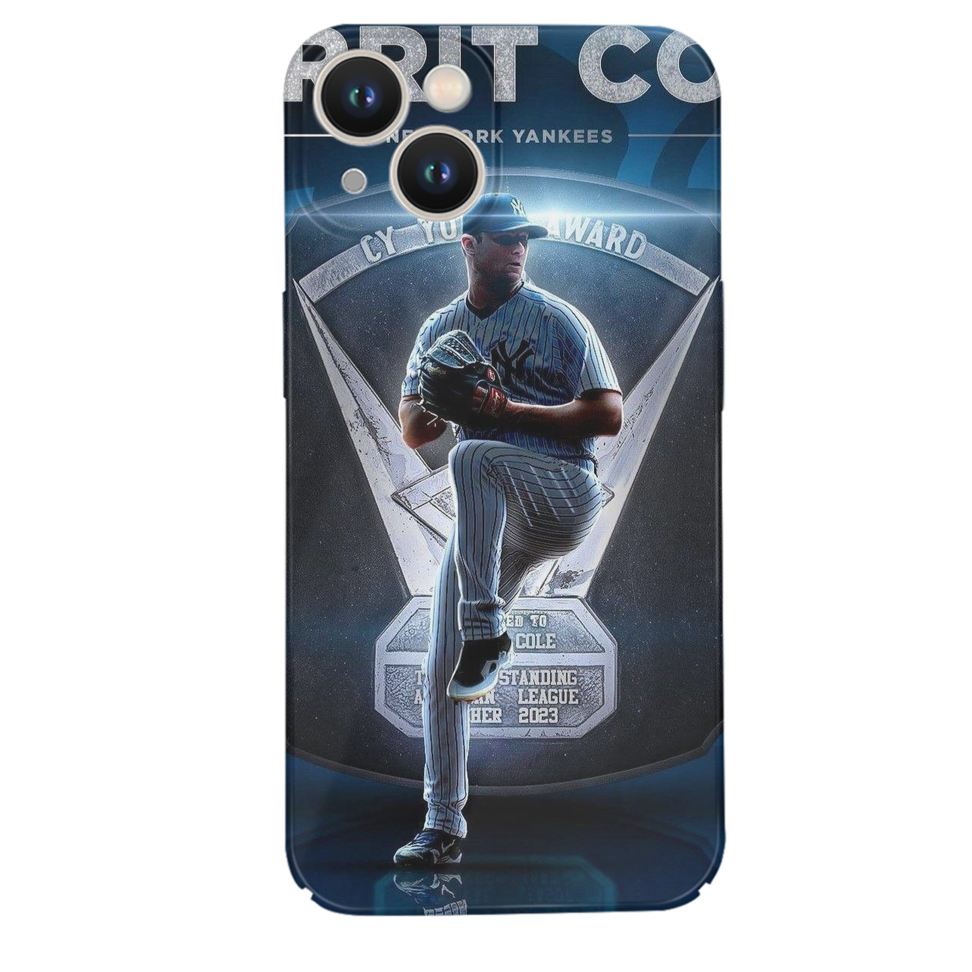 Gerrit Cole 15 IPhone 14 Series Full-Cover Hard Case – Shockproof With Raised Camera Protection – Precise Cutouts, Wireless Charging Compatible – Durable, Anti-Yellowing, Easy To Clean